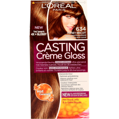 L’Oréal Cast. Crème Gl. 634 HoneyBiscu/Donkergoud Koperblond