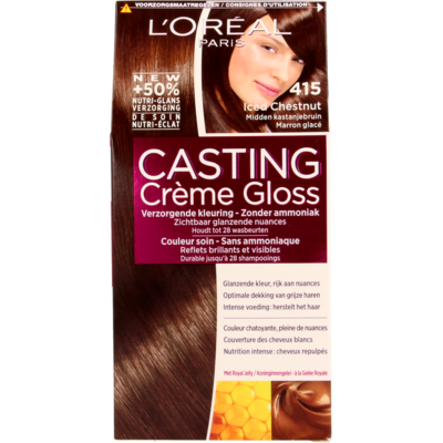 L’Oréal Cast. Crème Gl. 415 IcedChestn/Midden Kastanjebruin