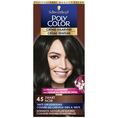 Schwarzkopf Poly color haarverf zwart 45