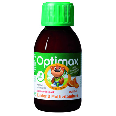 Optimax Kinder multi vloeibaar + vitamine D