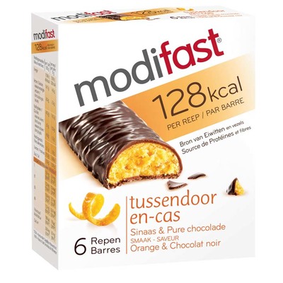Modifast Snackreep sinaasappel/ chocola