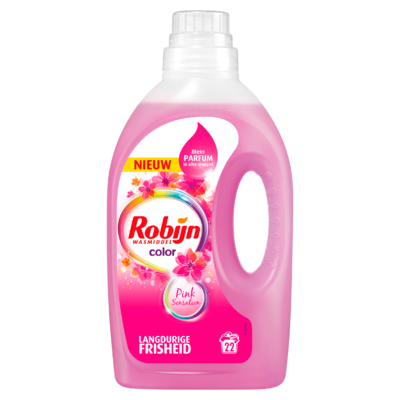 Robijn Wasmiddel Vloeibaar Color Pink Sensation 22 Wasbeurten