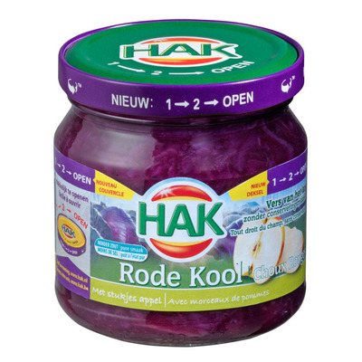 Hak Rode kool met stukjes appel