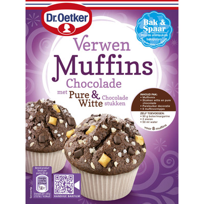 Dr. Oetker Verwen muffins met chocolade