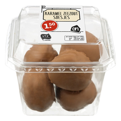 Huismerk Karamel-zeezout soesjes