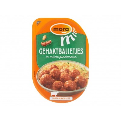 Mora Gehaktballetjes in milde pindasaus