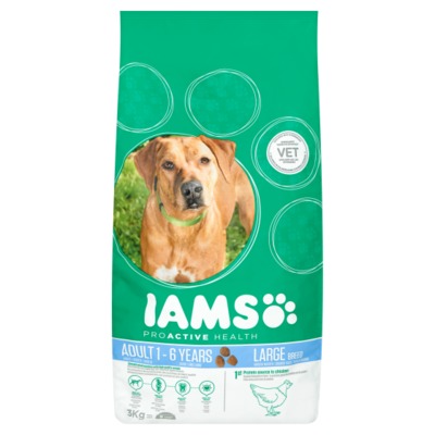 Iams proactive health large 1-6 jaar zak 3 kilo