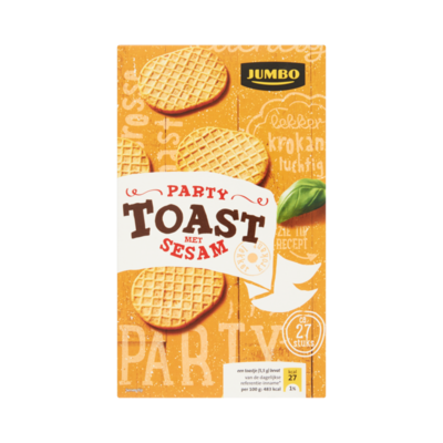 Huismerk Party Toast met Sesam