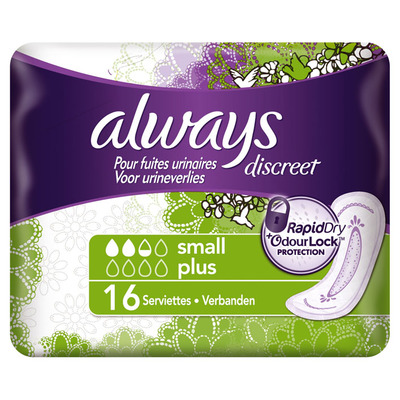 Always Discreet small plus