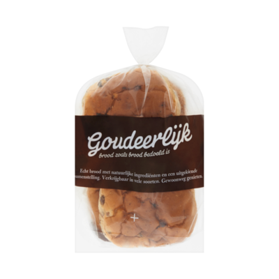 Huismerk Goudeerlijk Boter Rozijnen Bollen