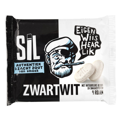Sil Zwartwit 4-pack