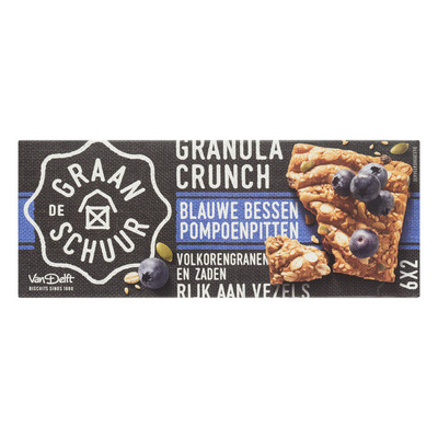 De Graanschuur Granola crunch blauwe bessen