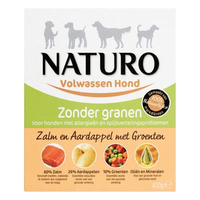 Naturo Zalm en aardappel voor de hond