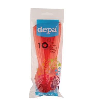 Depa Tafelen Plastic Lepel Rood