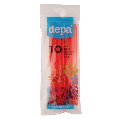 Depa Tafelen Plastic Mes Rood