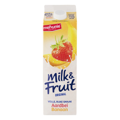 Melkunie Milk & fruit aardbei banaan