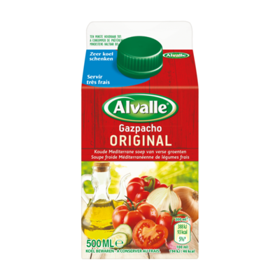 Alvalle Gazpacho Koude Soep Original 500ml - Pure Pak