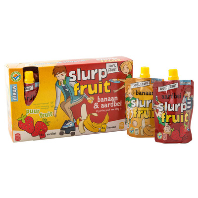 Servero Slurpfruit banaan-aardbei