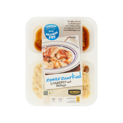 Huismerk Zomerzuurkool Stamppot met Filetlapje