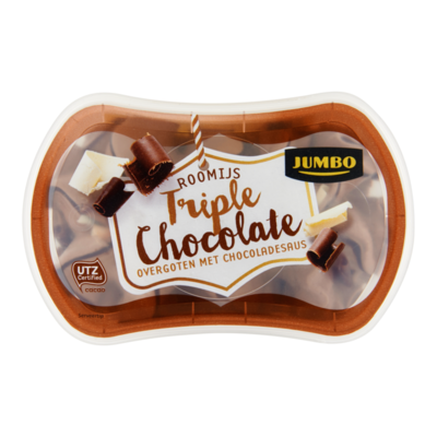 Huismerk Roomijs Triple Chocolate