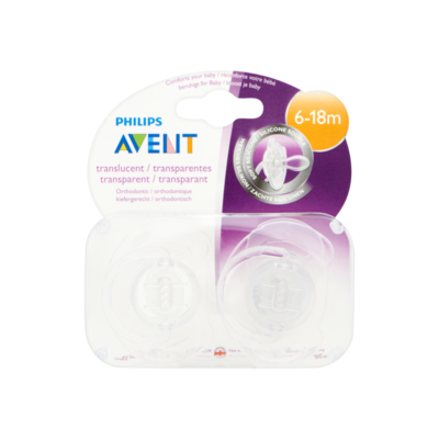 Avent Transparant Orthodontisch Fopspenen