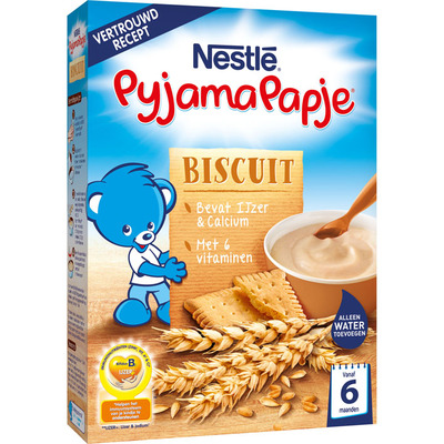 Nestlé Pyjamapapje biscuit vanaf 6 mnd