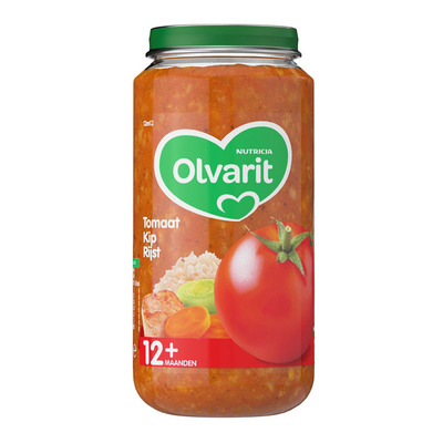 Olvarit Tomaat kip rijst 12+ mnd