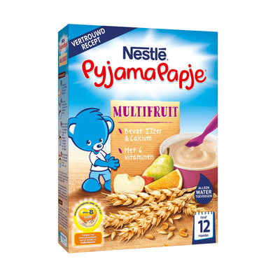 Nestlé Pyjamapapje multifruit 12 mnd