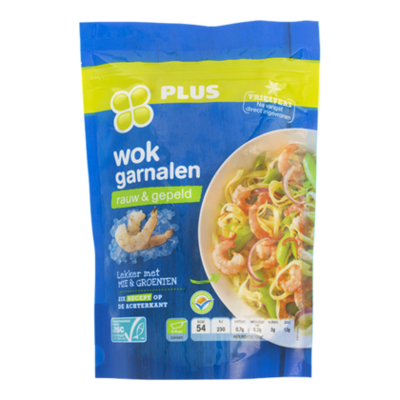 PLUS Wokgarnalen rauw & gepeld