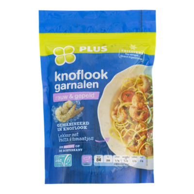 Huismerk Knoflookgarnalen rauw & gepeld