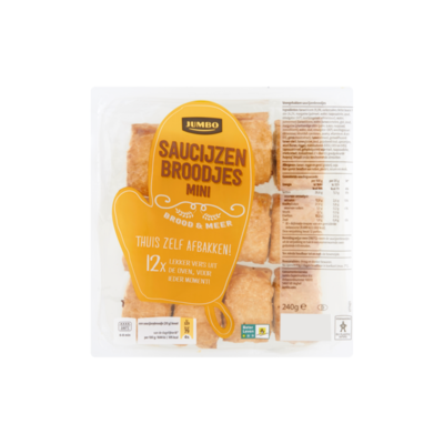 Huismerk Saucijzenbroodjes Mini 12 Stuks