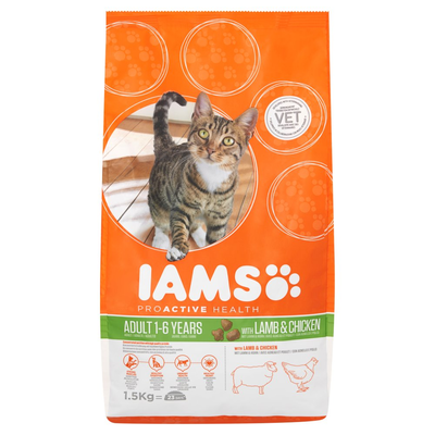 Iams Proactive Health Adult 1-6 Years with Lamb & Chicken 1,5 kg