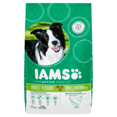 Iams proactive adult small & medium 1-6 jaar zak 3 kilo