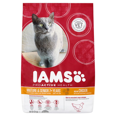Iams Proactive Health Mature & Senior 7+ Years Rich in Chicken 850 g