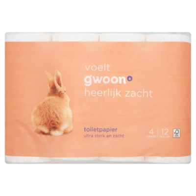 G'woon Toiletpapier 4-laags (PLUS huismerk)