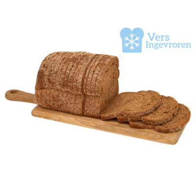 Goudeerlijk Gesneden Donker Meergranen Brood Heel (Vers Ingevroren)