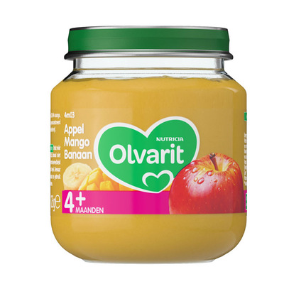 Olvarit Appel mango banaan 4+ mnd