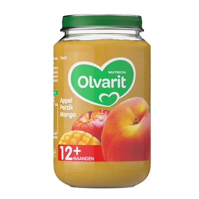 Olvarit Appel perzik mango 12+ mnd