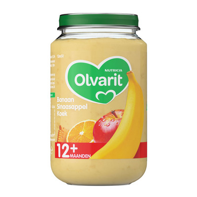 Olvarit Banaan sinaasappel koek 12+ mnd
