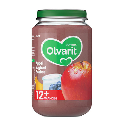 Olvarit Appel yoghurt bosbes 12+ mnd