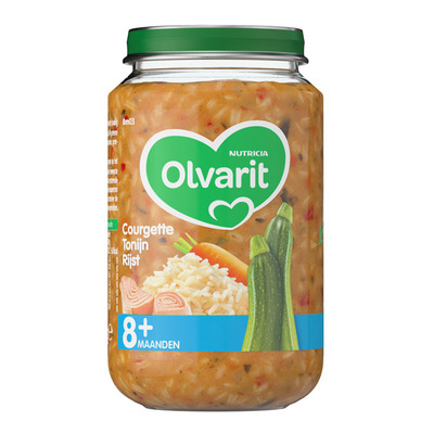 Olvarit Courgette tonijn rijst 8+ mnd