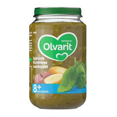 Olvarit Spinazie rundvlees aardappel 8+ mnd