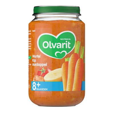Olvarit Wortel kip aardappel 8+ mnd