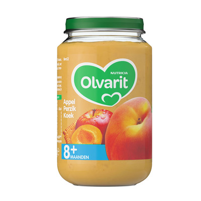Olvarit Appel perzik koek 8+ mnd