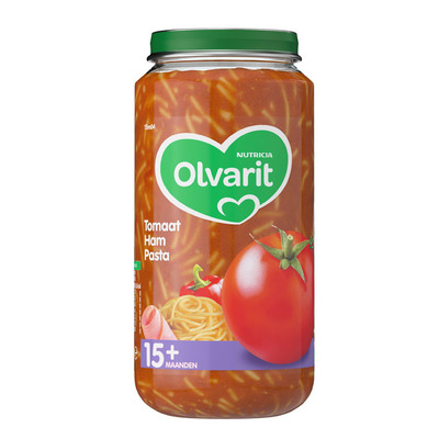 Olvarit Tomaat ham pasta 15+ mnd