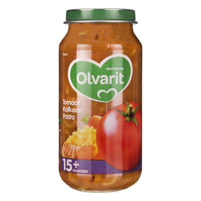 Olvarit Tomaat kalkoen pasta 15+ mnd