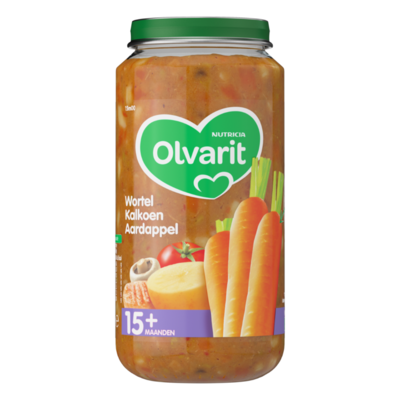 Olvarit Wortel Kalkoen Aardappel 15+ Maanden