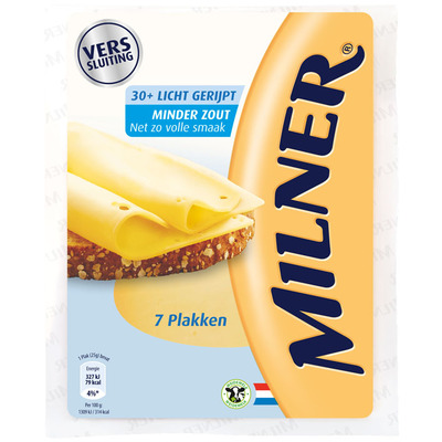 Milner Minder zout 30+ plakken