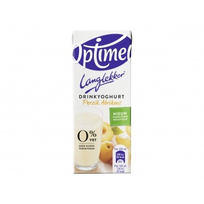 Optimel Drink perzik abrikoos 0% vet 6-pak