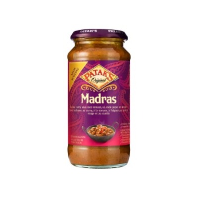Pataks Madras curry saus